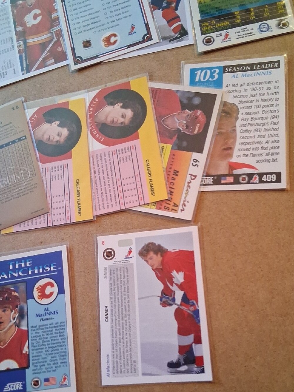 Al MacInnis Hockey Cards - Red & White - Picture 11 of 11